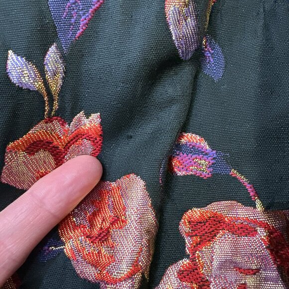 Mac Duggal Strapless Bustier Dress Floral Print Sz 2 Cocktail Elegant - Picture 8 of 13